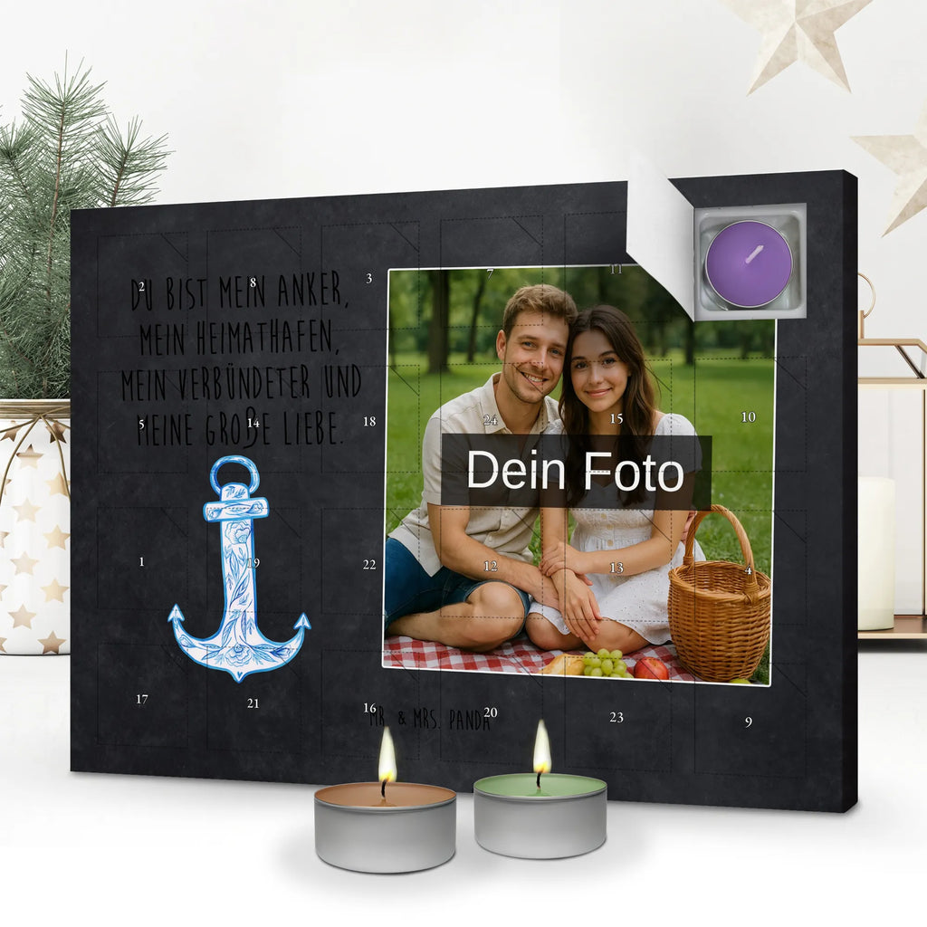 Personalisierter Duftkerzen Foto Adventskalender Anker Blau Personalisierter Duftkerzen Foto Adventskalender, Lustige Sprüche, Tiere, Tiermotive, Gute Laune