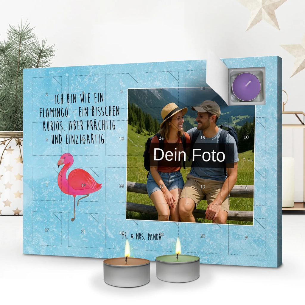  Flamingo Klasyczny Personalisierter Duftkerzen Foto Adventskalender, Flamingo, Ich, Selbstliebe, Spruch, für Mich, Tochter, Sohn, Stolz, Außenseiter, Geschwister, Freundin, Freundinnen, Einzigartig
