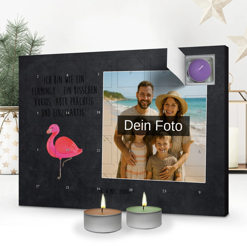  Flamingo Klasyczny Personalisierter Duftkerzen Foto Adventskalender, Flamingo, Ich, Selbstliebe, Spruch, für Mich, Tochter, Sohn, Stolz, Außenseiter, Geschwister, Freundin, Freundinnen, Einzigartig