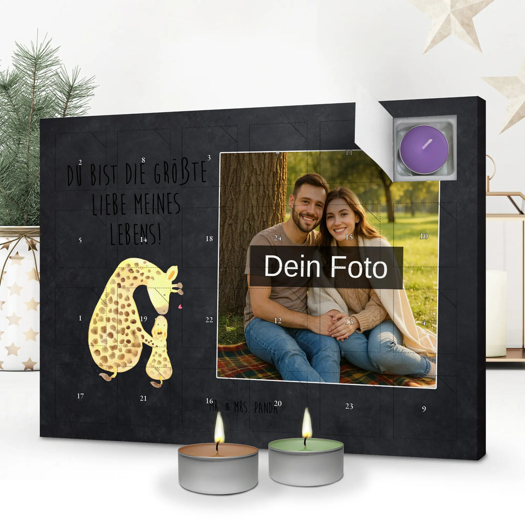 Personalisierter Duftkerzen Foto Adventskalender Giraffe Kind Personalisierter Duftkerzen Foto Adventskalender, Afrika, Wildtiere, Tochter, Lieblingsmensch, Sohn, Mutter, Kind, Mama, Giraffe