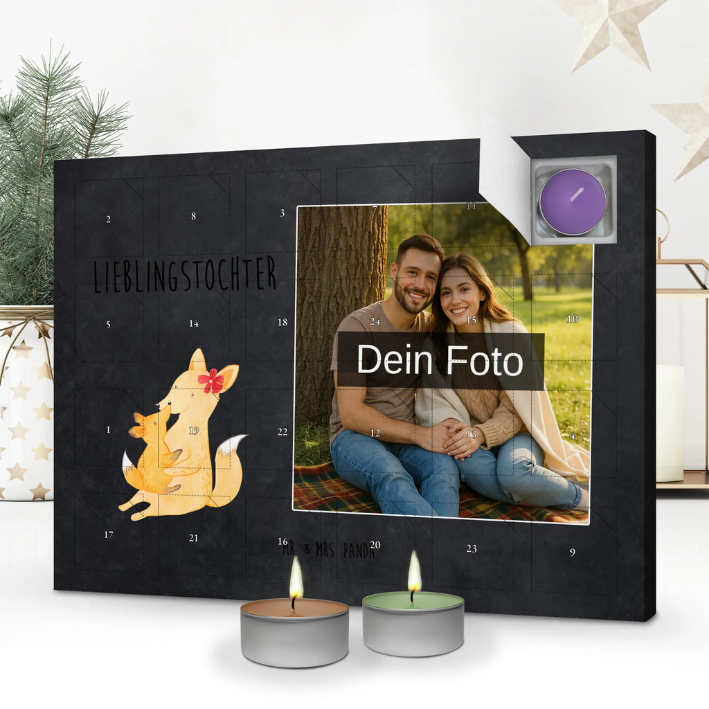 Personalisierter Duftkerzen Foto Adventskalender Fuchs Mama Personalisierter Duftkerzen Foto Adventskalender, Muttertag, Vatertag, Mama, Papa, Oma, Opa, Familie, Schwester, Bruder, Beste Tochter, Mutter, Lieblingstochter, Geschenk, Tochter