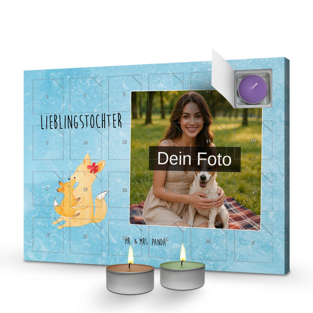 Personalisierter Duftkerzen Foto Adventskalender Fuchs Mama Personalisierter Duftkerzen Foto Adventskalender, Muttertag, Vatertag, Mama, Papa, Oma, Opa, Familie, Schwester, Bruder, Beste Tochter, Mutter, Lieblingstochter, Geschenk, Tochter