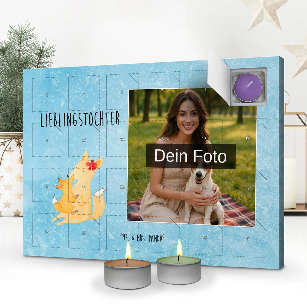 Personalisierter Duftkerzen Foto Adventskalender Fuchs Mama Personalisierter Duftkerzen Foto Adventskalender, Muttertag, Vatertag, Mama, Papa, Oma, Opa, Familie, Schwester, Bruder, Beste Tochter, Mutter, Lieblingstochter, Geschenk, Tochter