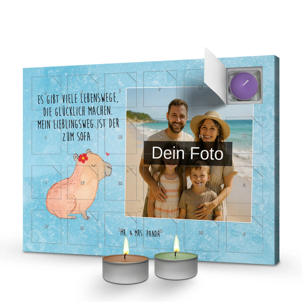 Personalisierter Duftkerzen Foto Adventskalender Capybara Blume Personalisierter Duftkerzen Foto Adventskalender, Lustige Sprüche, Tiere, Tiermotive, Gute Laune, Capybara