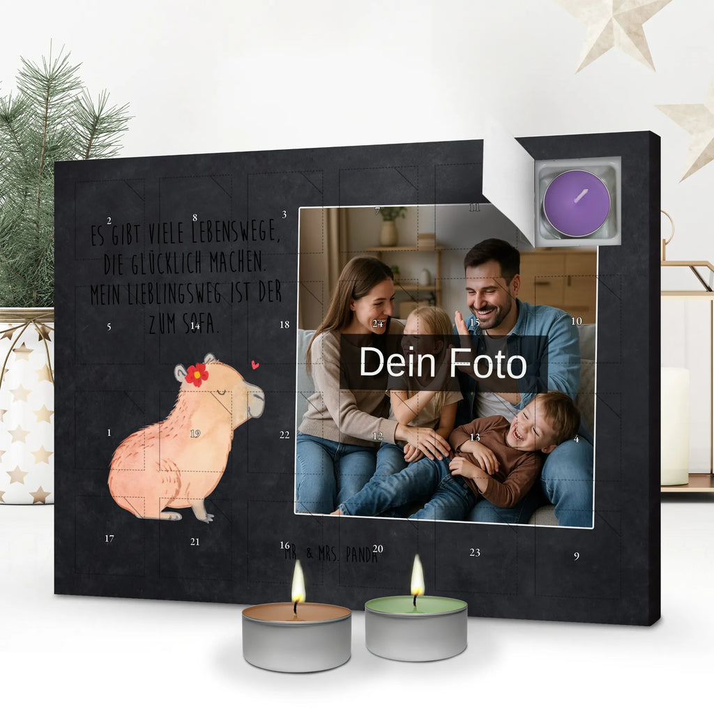 Personalisierter Duftkerzen Foto Adventskalender Capybara Blume Personalisierter Duftkerzen Foto Adventskalender, Lustige Sprüche, Tiere, Tiermotive, Gute Laune, Capybara