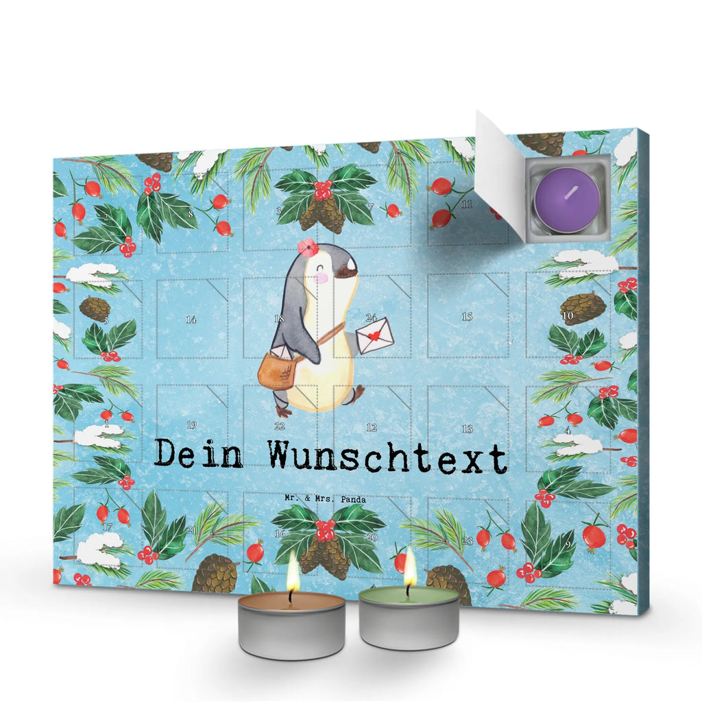 Personalisierter Duftkerzen Adventskalender Postbotin Leidenschaft Personalisierter Duftkerzen Adventskalender, Geschenk, Schenken, Jubiläum, Danke, Dankeschön, Beruf, Ausbildung, Abschied, Rente, Kollege, Kollegin, Arbeitskollege, Mitarbeiter, Firma, Briefzustellerin, Postbotin, Briefträgerin, Postlerin