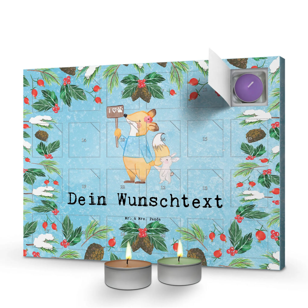 Personalisierter Duftkerzen Adventskalender Tierschützerin Leidenschaft Personalisierter Duftkerzen Adventskalender, Geschenk, Schenken, Jubiläum, Danke, Dankeschön, Beruf, Ausbildung, Abschied, Rente, Kollege, Kollegin, Arbeitskollege, Mitarbeiter, Firma
