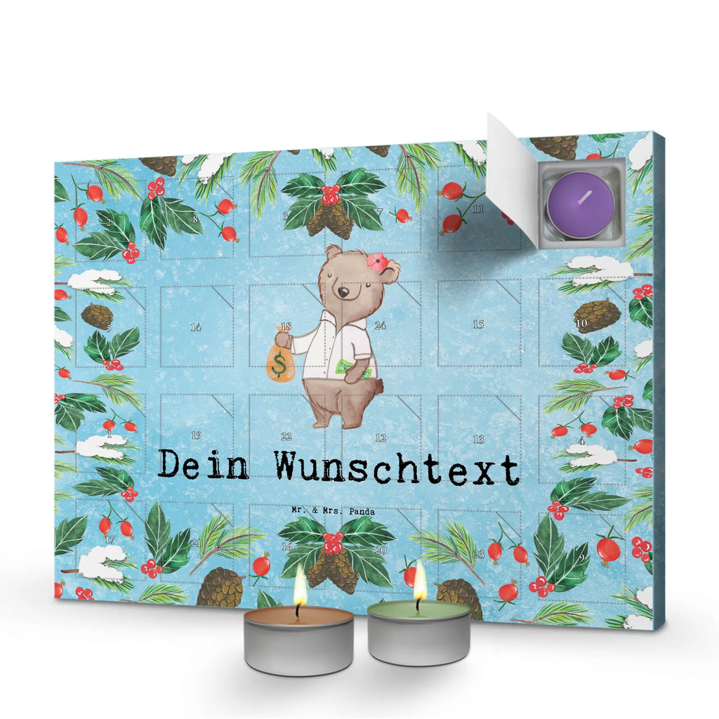 Personalisierter Duftkerzen Adventskalender Bänkerin Leidenschaft Personalisierter Duftkerzen Adventskalender, Geschenk, Schenken, Jubiläum, Danke, Dankeschön, Beruf, Ausbildung, Abschied, Rente, Kollege, Kollegin, Arbeitskollege, Mitarbeiter, Firma, Bankfachfrau, Bänkerin, Bankangestellte, Bankberaterin