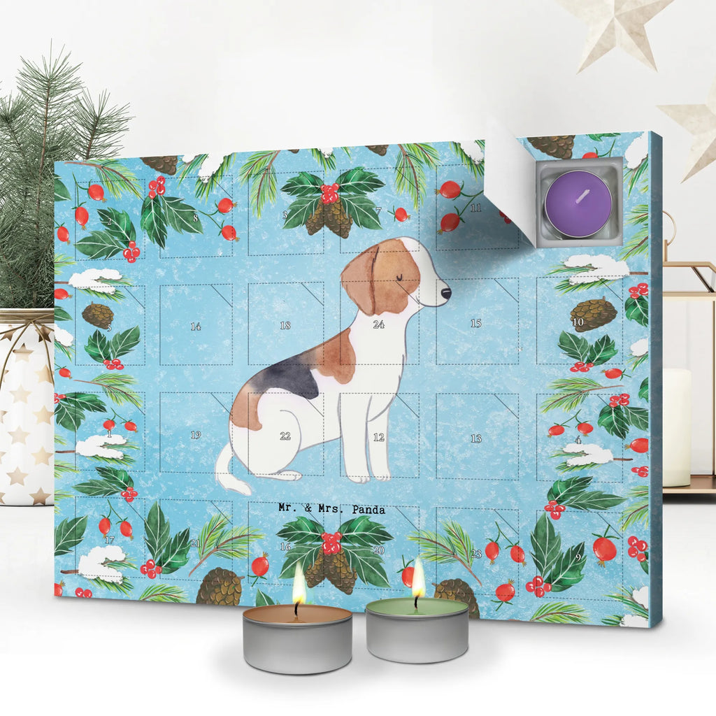 Scented candle advent calendar Foxhound moment gift, animal lover, giving, dog breed, purebred dog, dog owner, puppy