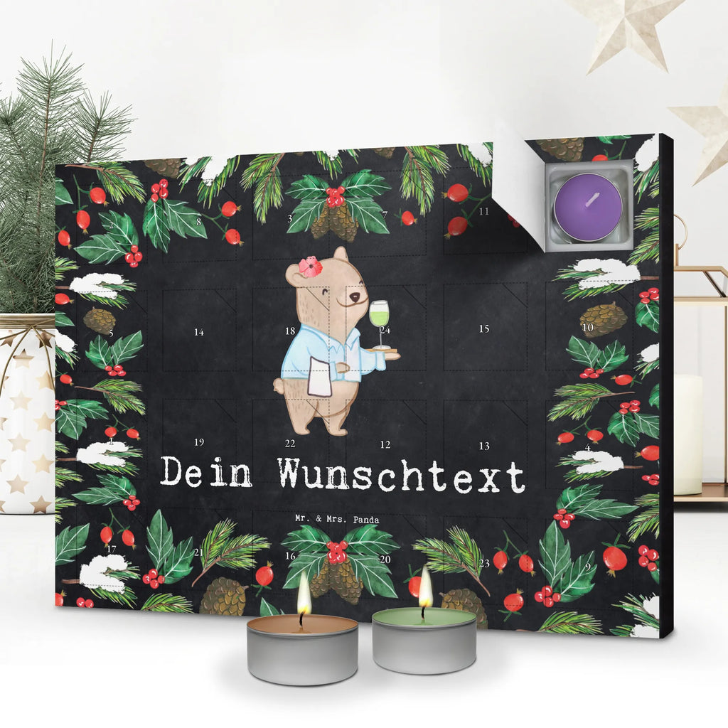 Personalisierter Duftkerzen Adventskalender Restaurantfachfrau Leidenschaft Personalisierter Duftkerzen Adventskalender, Geschenk, Schenken, Jubiläum, Danke, Dankeschön, Beruf, Ausbildung, Abschied, Rente, Kollege, Kollegin, Arbeitskollege, Mitarbeiter, Firma