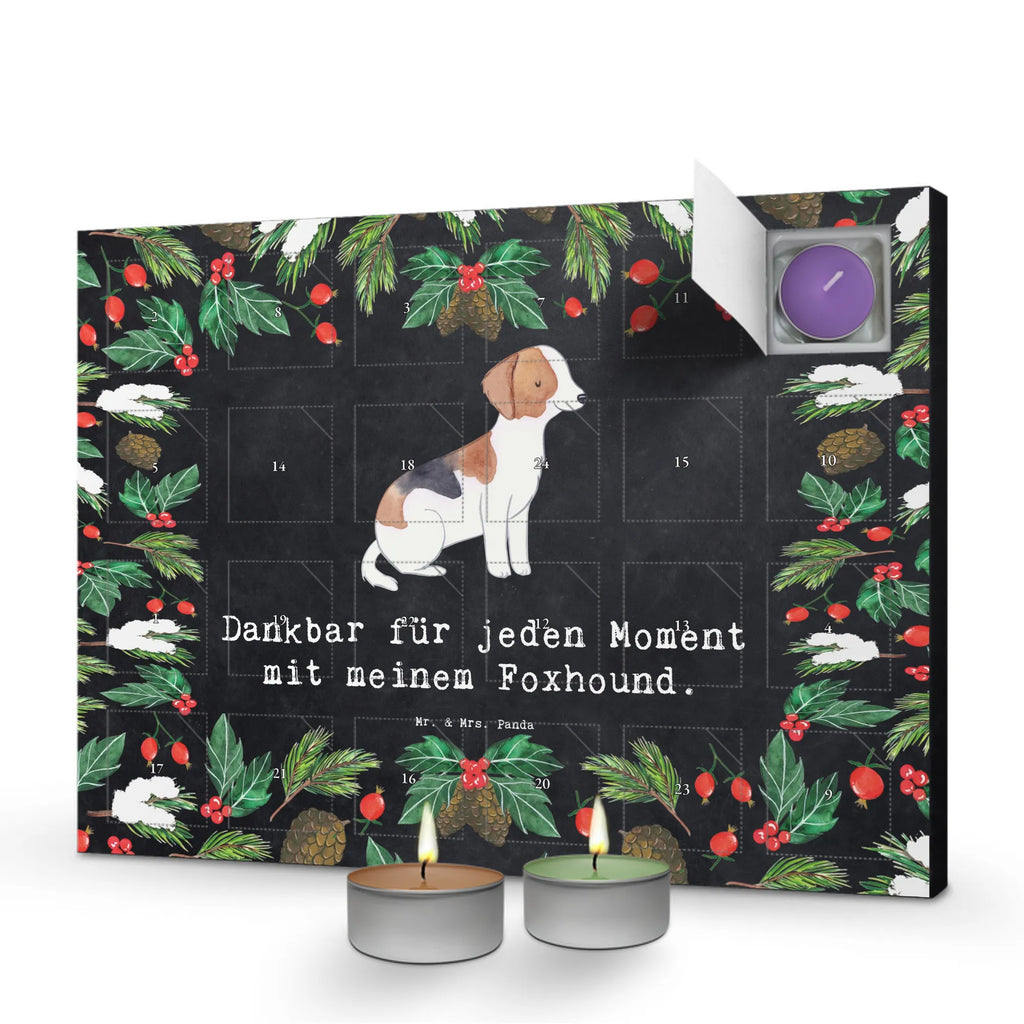 Scented candle advent calendar Foxhound moment gift, animal lover, giving, dog breed, purebred dog, dog owner, puppy