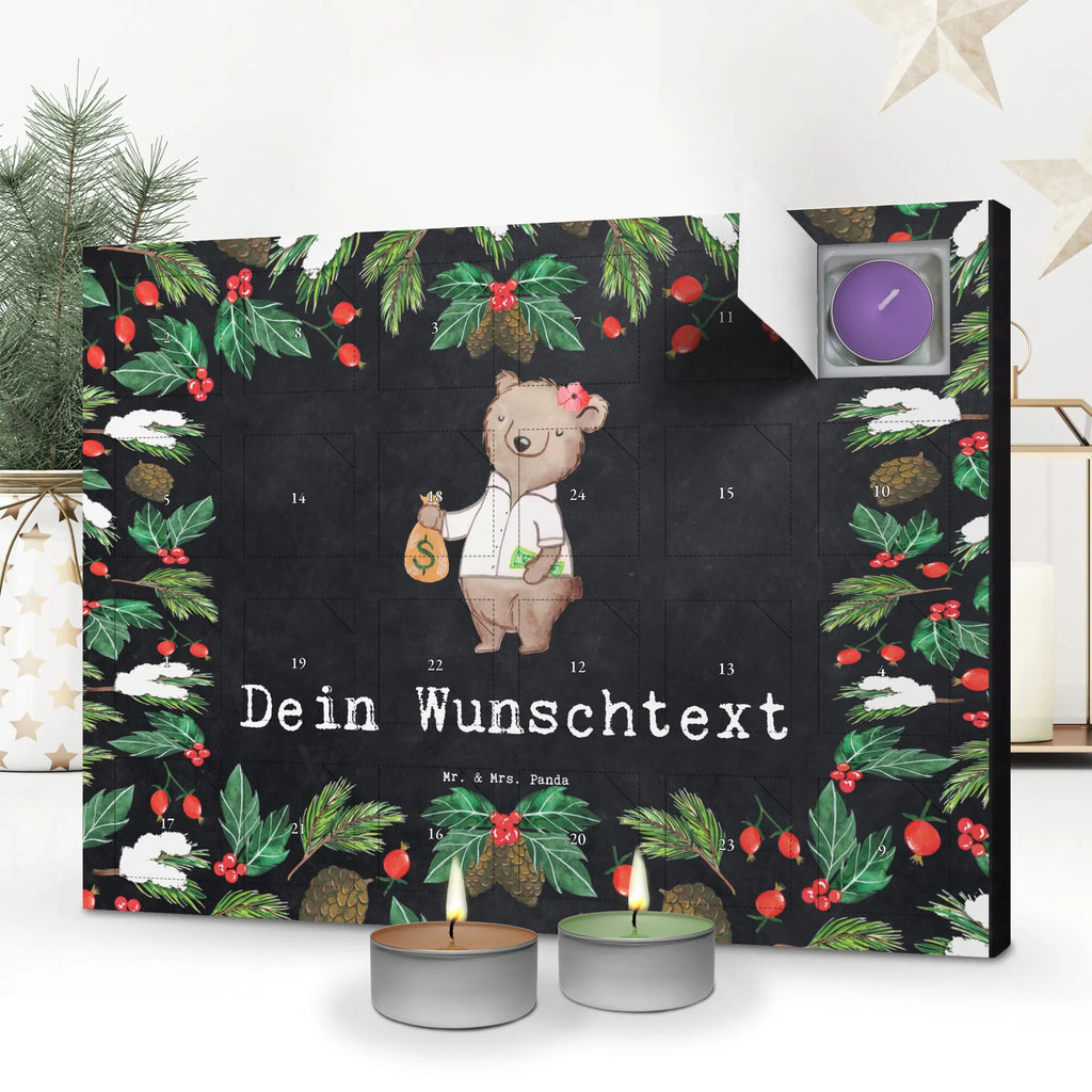 Personalisierter Duftkerzen Adventskalender Bänkerin Leidenschaft Personalisierter Duftkerzen Adventskalender, Geschenk, Schenken, Jubiläum, Danke, Dankeschön, Beruf, Ausbildung, Abschied, Rente, Kollege, Kollegin, Arbeitskollege, Mitarbeiter, Firma, Bankfachfrau, Bänkerin, Bankangestellte, Bankberaterin