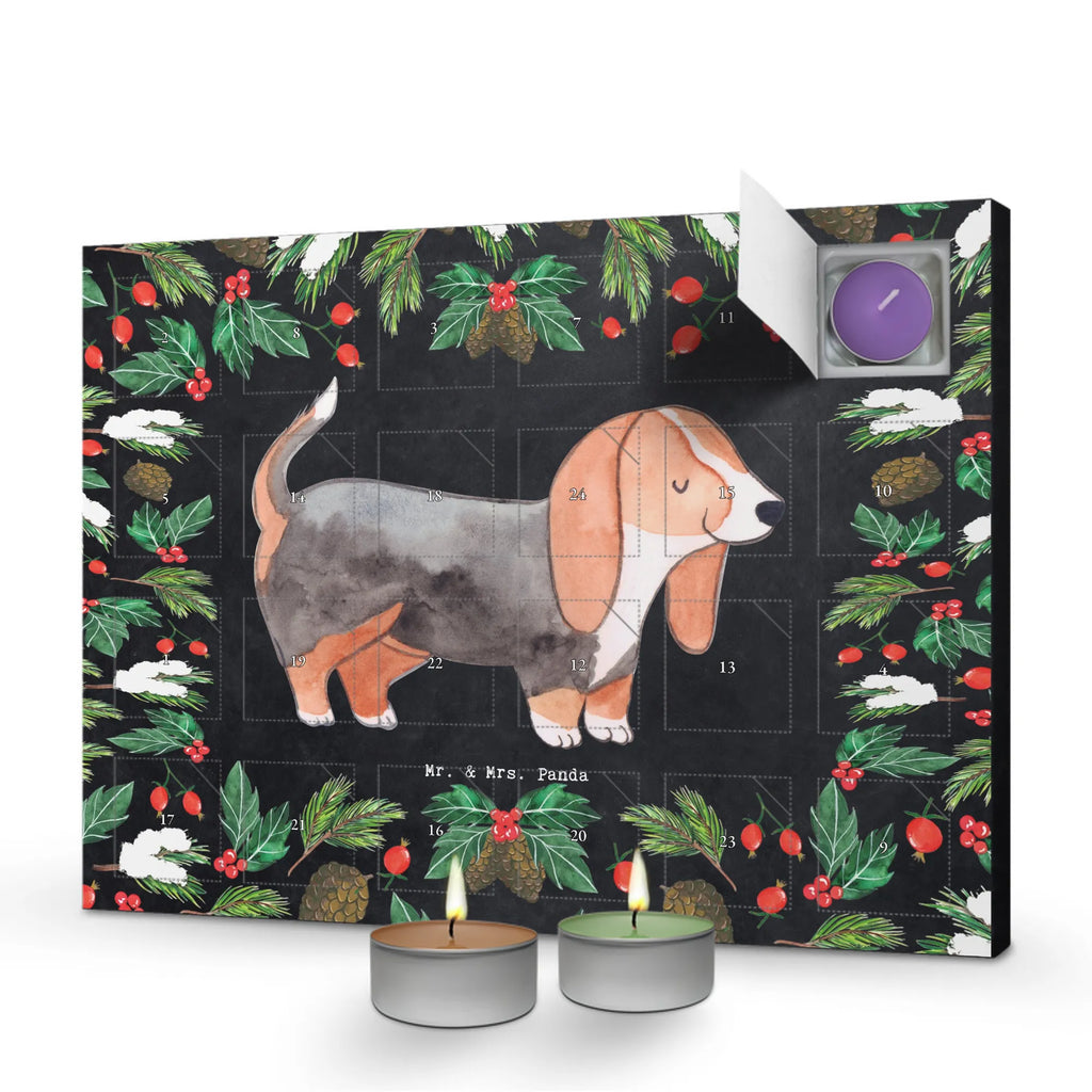 Scented candle advent calendar Basset Hound Moment gift, animal lover, giving, dog breed, purebred dog, dog owner, puppy