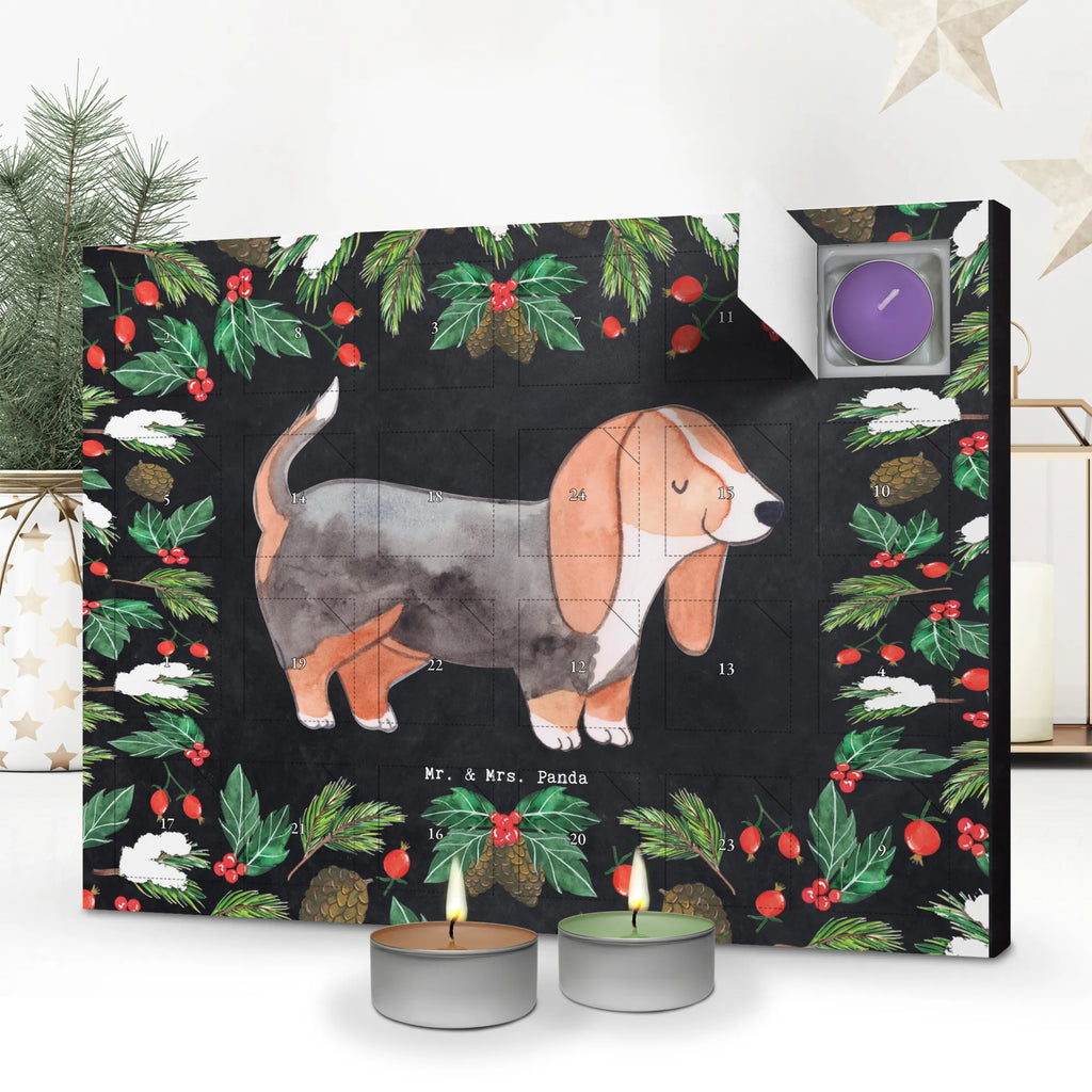 Scented candle advent calendar Basset Hound Moment gift, animal lover, giving, dog breed, purebred dog, dog owner, puppy