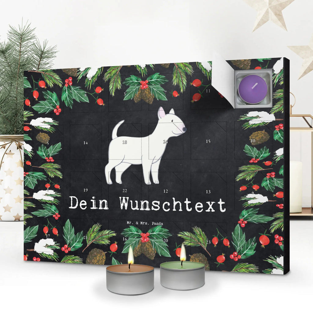 Personalisierter Duftkerzen Adventskalender Bullterrier Moment Personalisierter Duftkerzen Adventskalender, Geschenk, Schenken, Hund, Hunderasse, Rassehund, Hundebesitzer, Tierfreund, Welpe, Bullterrier