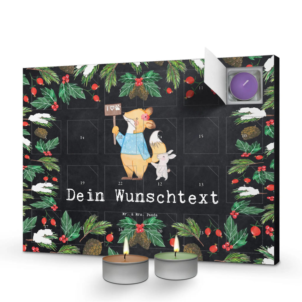 Personalisierter Duftkerzen Adventskalender Tierschützerin Leidenschaft Personalisierter Duftkerzen Adventskalender, Geschenk, Schenken, Jubiläum, Danke, Dankeschön, Beruf, Ausbildung, Abschied, Rente, Kollege, Kollegin, Arbeitskollege, Mitarbeiter, Firma