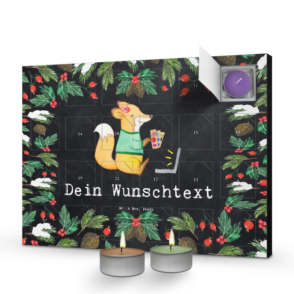 Personalisierter Duftkerzen Adventskalender Mediengestalterin Leidenschaft Personalisierter Duftkerzen Adventskalender, Geschenk, Schenken, Jubiläum, Danke, Dankeschön, Beruf, Ausbildung, Abschied, Rente, Kollege, Kollegin, Arbeitskollege, Mitarbeiter, Firma, Designer, Grafikerin, Grafikdesignerin, Mediengestalter