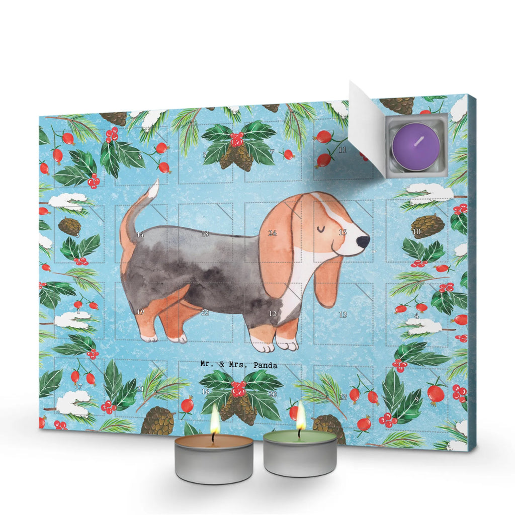 Scented candle advent calendar Basset Hound Moment gift, animal lover, giving, dog breed, purebred dog, dog owner, puppy