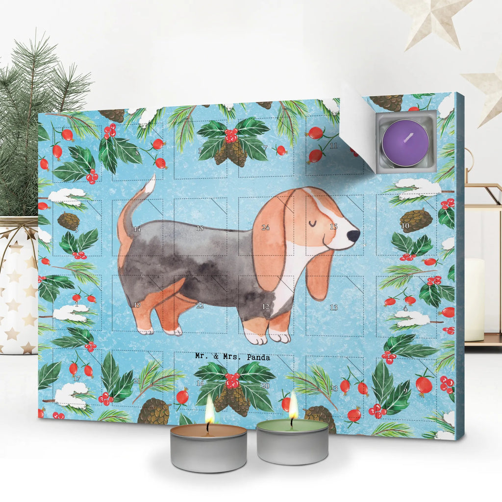 Scented candle advent calendar Basset Hound Moment gift, animal lover, giving, dog breed, purebred dog, dog owner, puppy