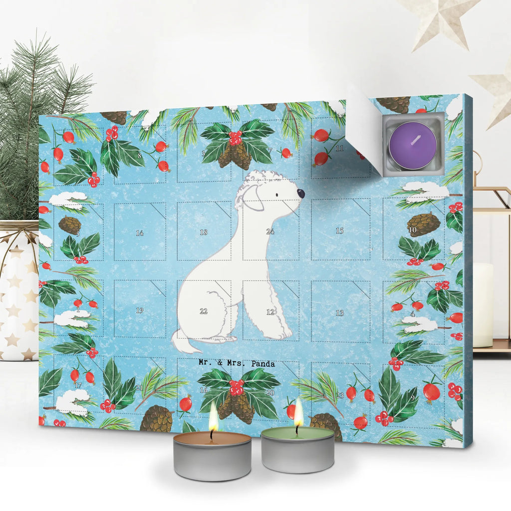 Scented candle advent calendar Bedlington Terrier Moment gift, animal lover, giving, dog breed, purebred dog, dog owner, puppy