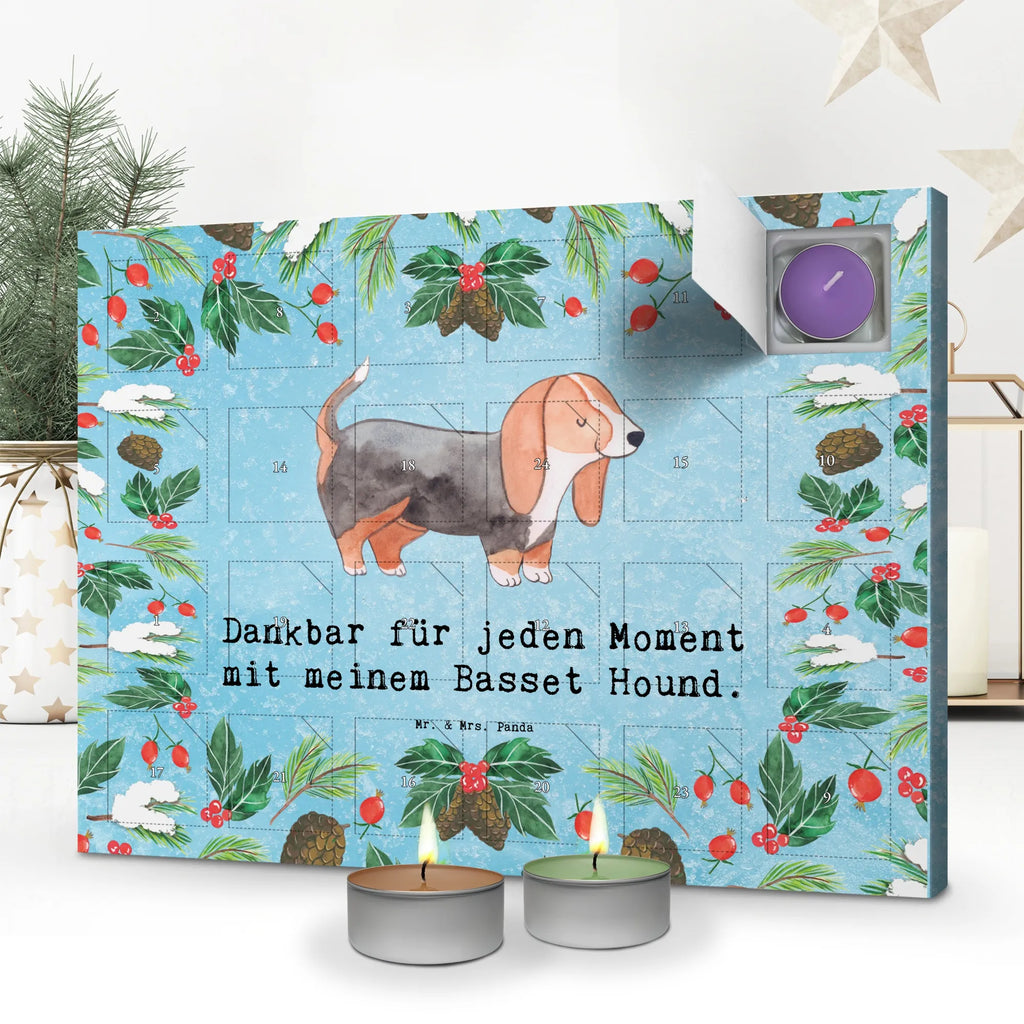 Scented candle advent calendar Basset Hound Moment gift, animal lover, giving, dog breed, purebred dog, dog owner, puppy