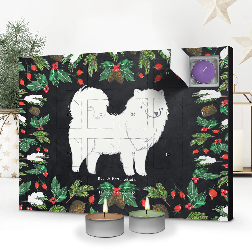 Scented candle advent calendar Samoyed moment gift, animal lover, giving, dog breed, purebred dog, dog owner, puppy