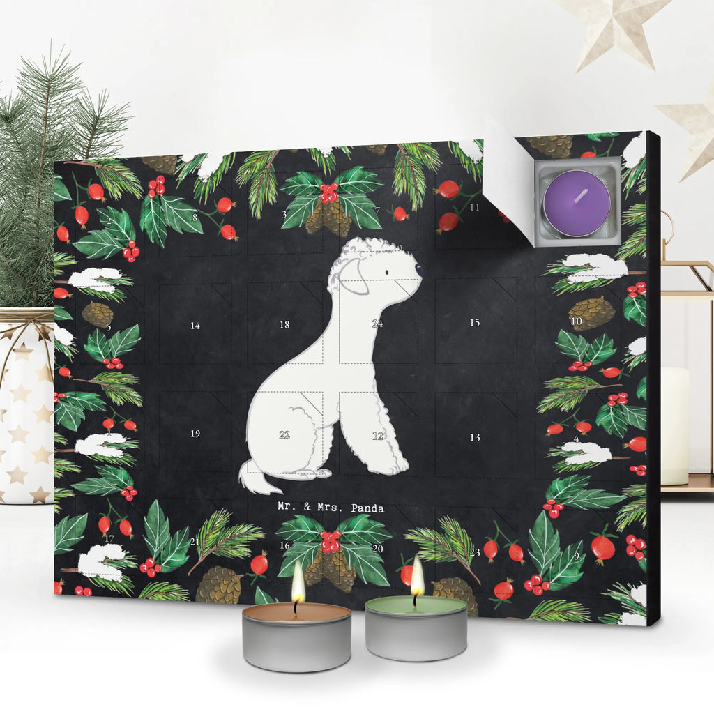 Scented candle advent calendar Bedlington Terrier Moment gift, animal lover, giving, dog breed, purebred dog, dog owner, puppy