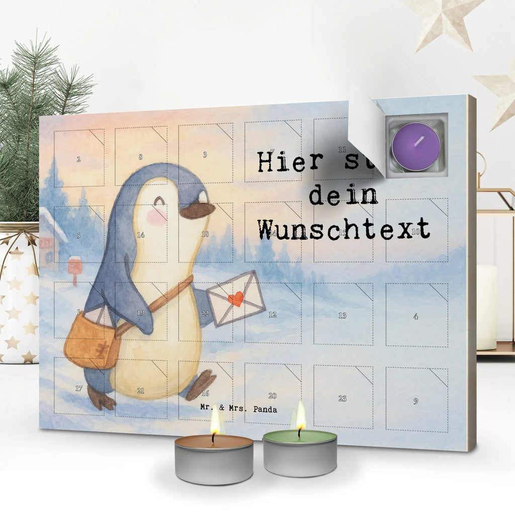 Personalisierter Duftkerzen Adventskalender Postbote Leidenschaft Design Personalisierter Duftkerzen Adventskalender, Geschenk, Schenken, Jubiläum, Danke, Dankeschön, Beruf, Ausbildung, Abschied, Rente, Kollege, Kollegin, Arbeitskollege, Mitarbeiter, Firma, Postler, Briefträger, Briefzusteller, Postbote