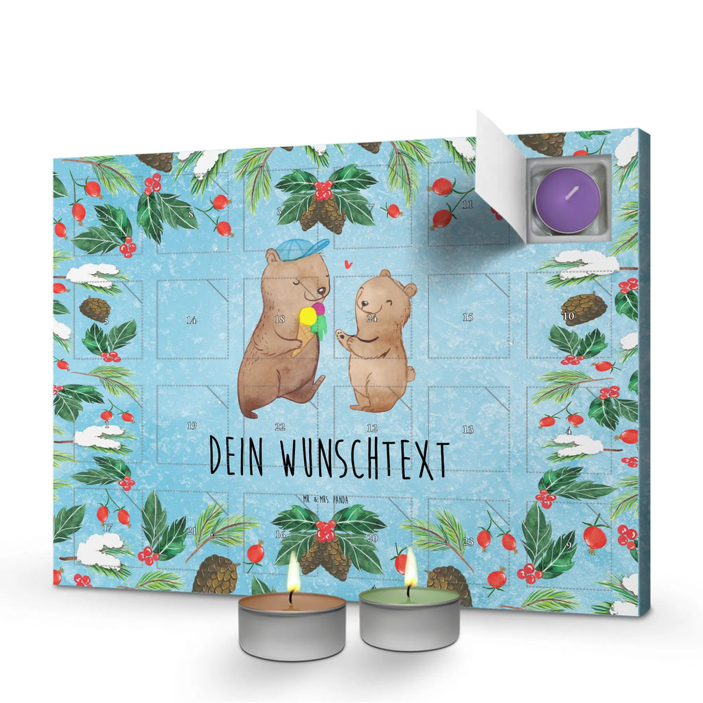  Bears Dad Personalisierter Duftkerzen Adventskalender, Vatertag Geschenk, Papa Geschenke, Vater Geburtstag, Papa Geschenk, Vatertag, Vater Geschenk, Papi Geschenk