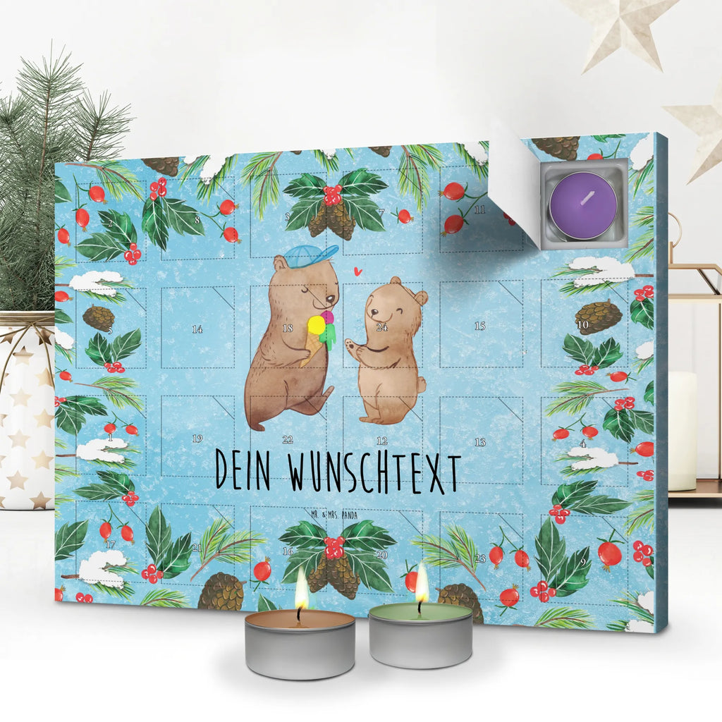  Bears Dad Personalisierter Duftkerzen Adventskalender, Vatertag Geschenk, Papa Geschenke, Vater Geburtstag, Papa Geschenk, Vatertag, Vater Geschenk, Papi Geschenk