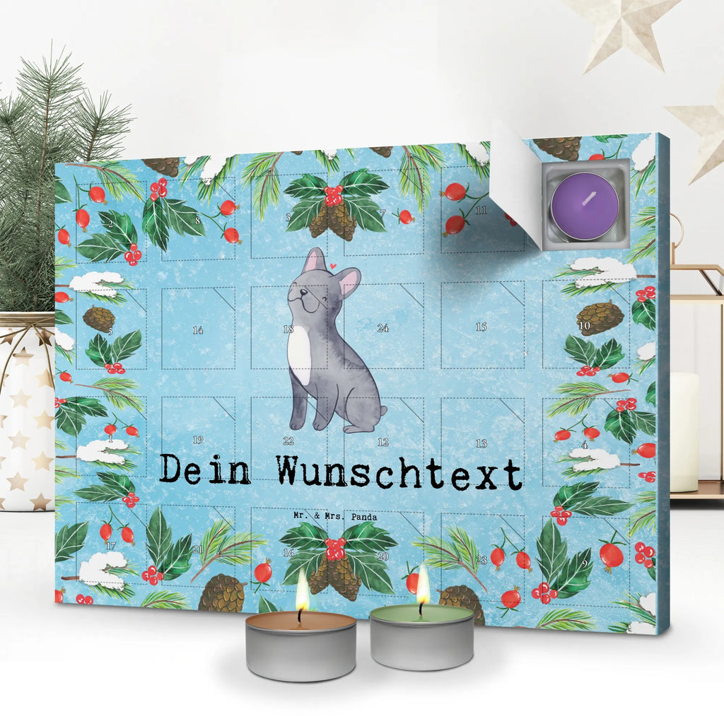 Personalisierter Duftkerzen Adventskalender Französische Bulldogge Moment Personalisierter Duftkerzen Adventskalender, Geschenk, Schenken, Hund, Hunderasse, Rassehund, Hundebesitzer, Tierfreund, Welpe, Französische Bulldogge
