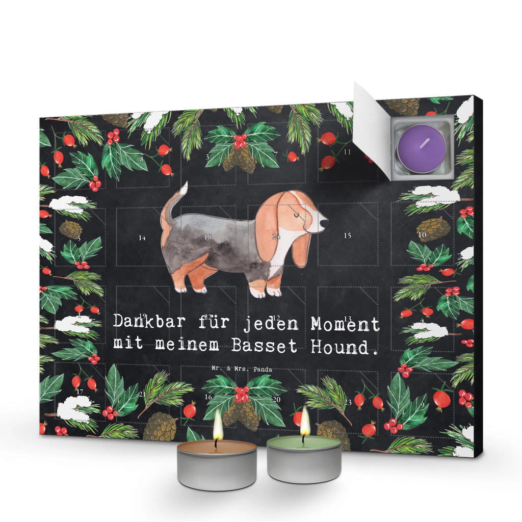 Scented candle advent calendar Basset Hound Moment gift, animal lover, giving, dog breed, purebred dog, dog owner, puppy