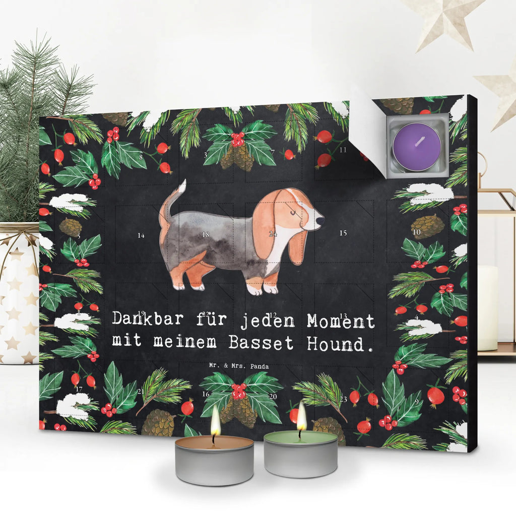 Scented candle advent calendar Basset Hound Moment gift, animal lover, giving, dog breed, purebred dog, dog owner, puppy