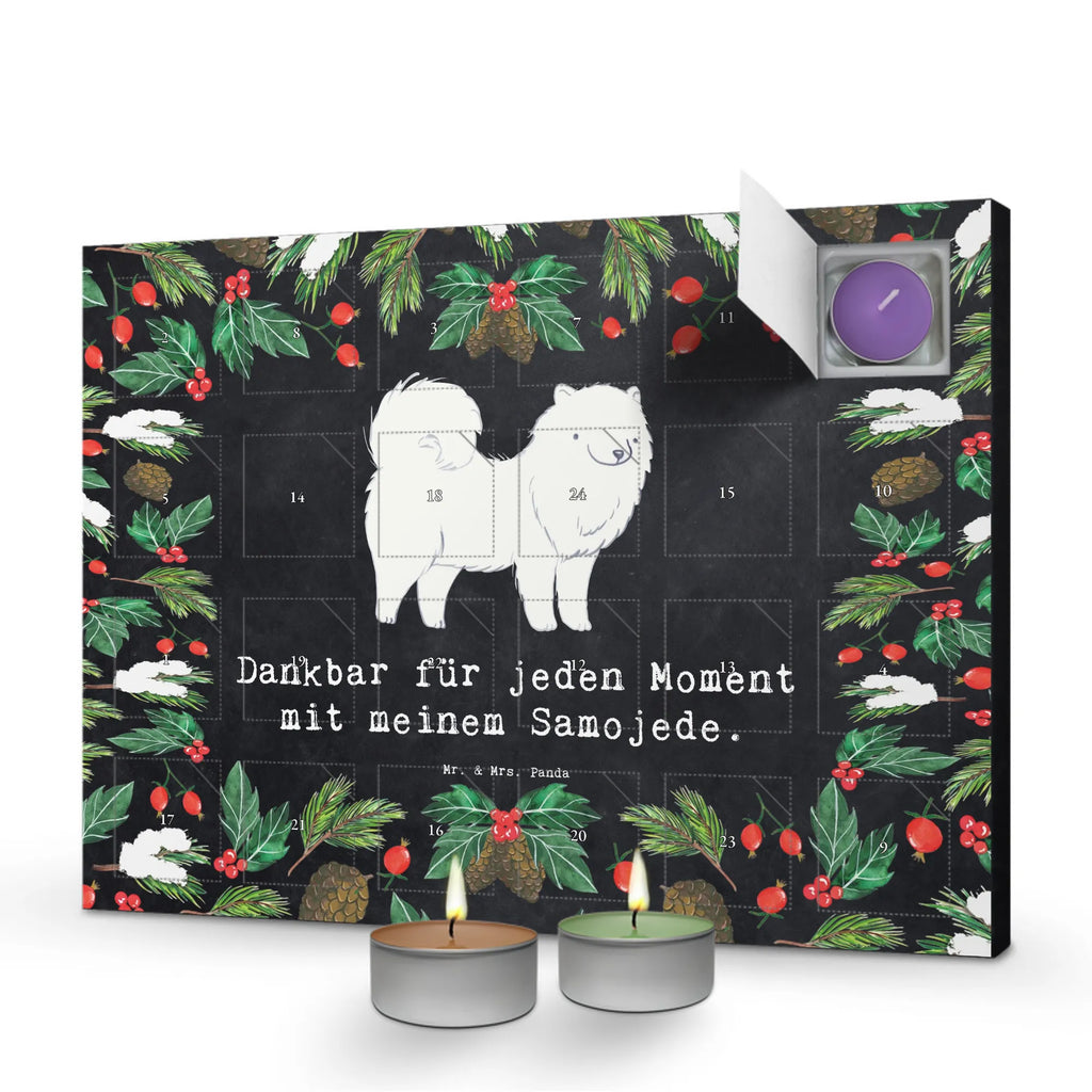 Scented candle advent calendar Samoyed moment gift, animal lover, giving, dog breed, purebred dog, dog owner, puppy