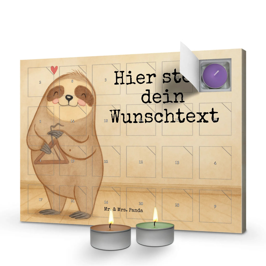 Personalisierter Duftkerzen Adventskalender Faultier Triangel Design Personalisierter Duftkerzen Adventskalender, Instrumente, Geschenke Musiker, Musikliebhaber, Orff-Instrument, Faultier, Rhythmus, Orchester, Schlaginstrument