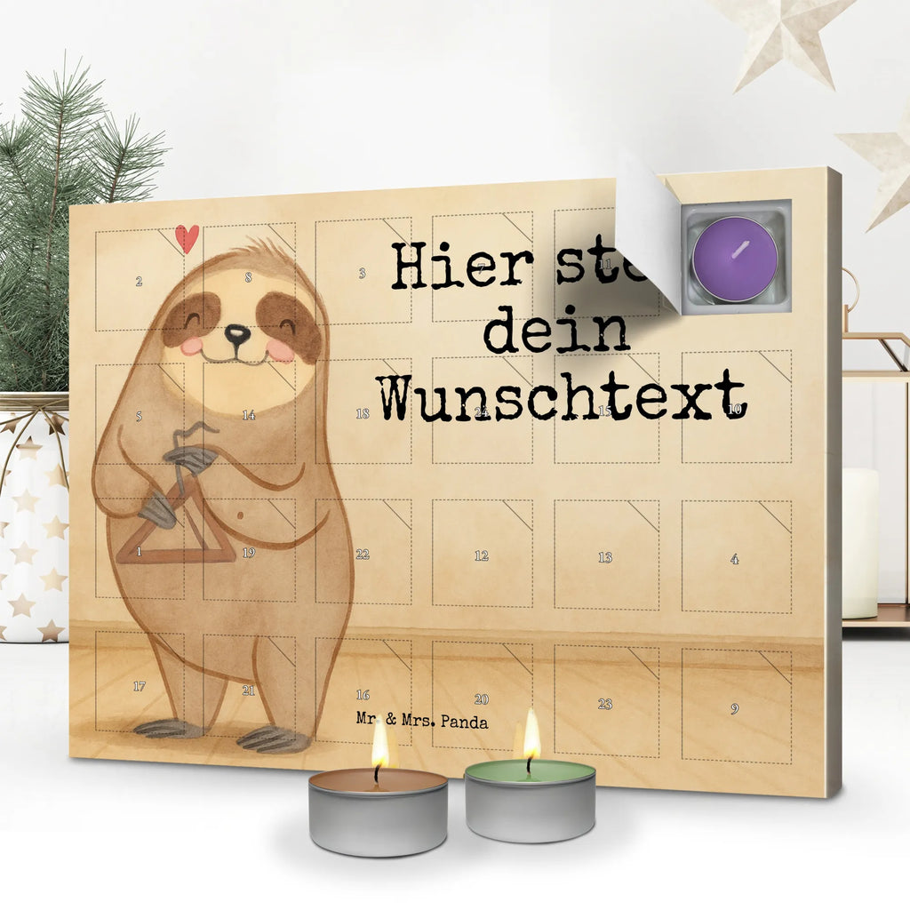 Personalisierter Duftkerzen Adventskalender Faultier Triangel Design Personalisierter Duftkerzen Adventskalender, Instrumente, Geschenke Musiker, Musikliebhaber, Orff-Instrument, Faultier, Rhythmus, Orchester, Schlaginstrument