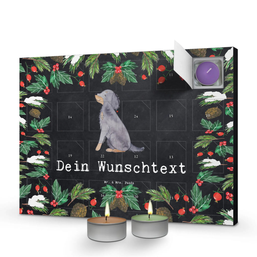 Personalisierter Duftkerzen Adventskalender Gordon Setter Moment Personalisierter Duftkerzen Adventskalender, Geschenk, Schenken, Hund, Hunderasse, Rassehund, Hundebesitzer, Tierfreund, Welpe, Gordon Shetter, Jagdhund