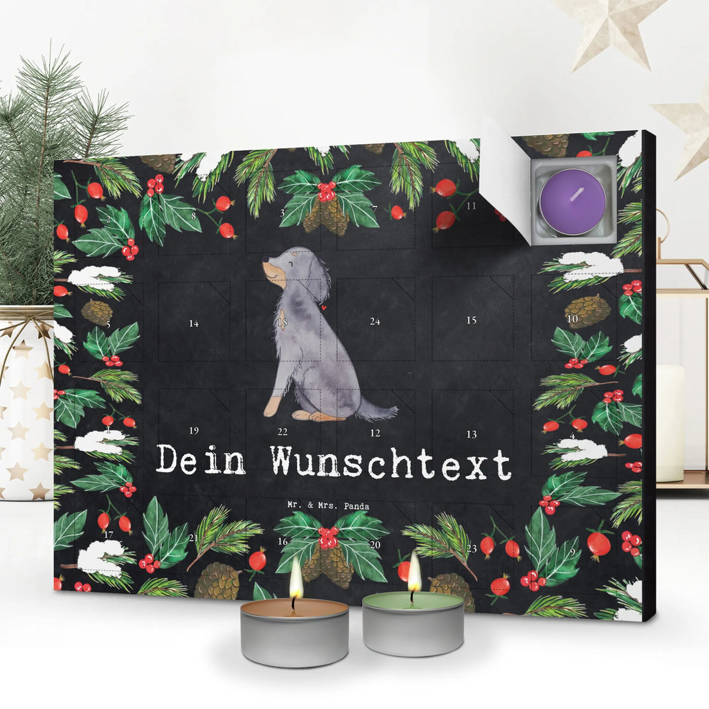 Personalisierter Duftkerzen Adventskalender Gordon Setter Moment Personalisierter Duftkerzen Adventskalender, Geschenk, Schenken, Hund, Hunderasse, Rassehund, Hundebesitzer, Tierfreund, Welpe, Gordon Shetter, Jagdhund