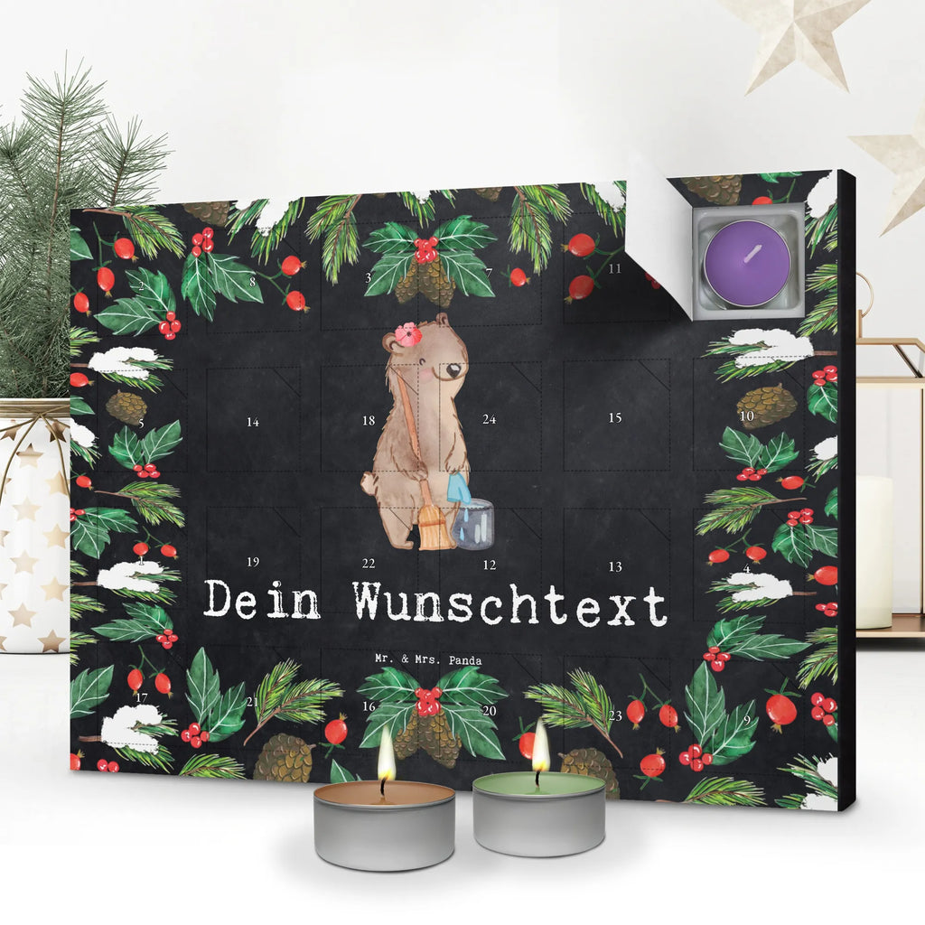 Personalisierter Duftkerzen Adventskalender Reinigungskraft Leidenschaft Personalisierter Duftkerzen Adventskalender, Geschenk, Schenken, Jubiläum, Danke, Dankeschön, Beruf, Ausbildung, Abschied, Rente, Kollege, Kollegin, Arbeitskollege, Mitarbeiter, Firma