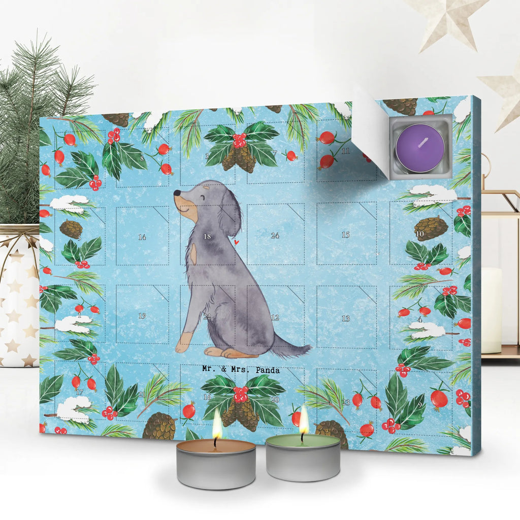 Scented candle advent calendar Gordon Setter Moment gift, animal lover, giving, dog breed, purebred dog, dog owner, puppy