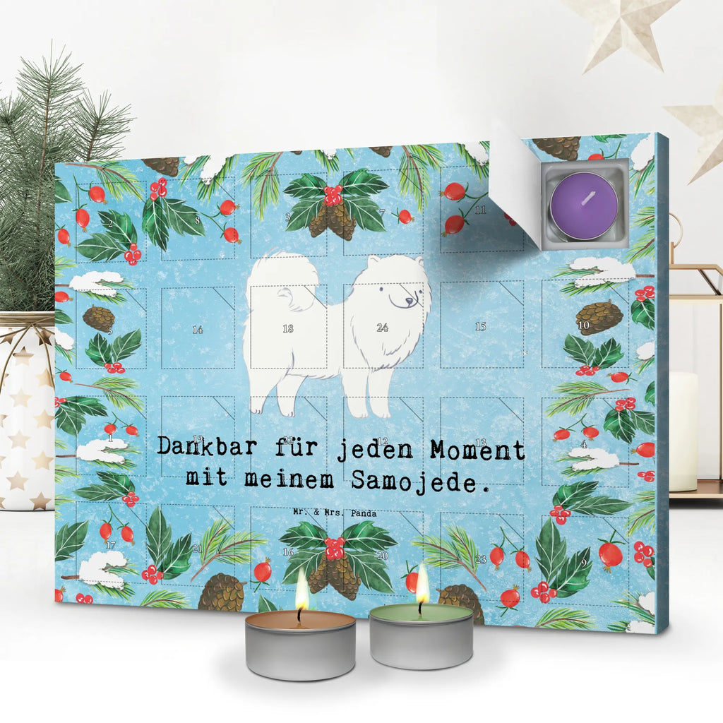 Scented candle advent calendar Samoyed moment gift, animal lover, giving, dog breed, purebred dog, dog owner, puppy