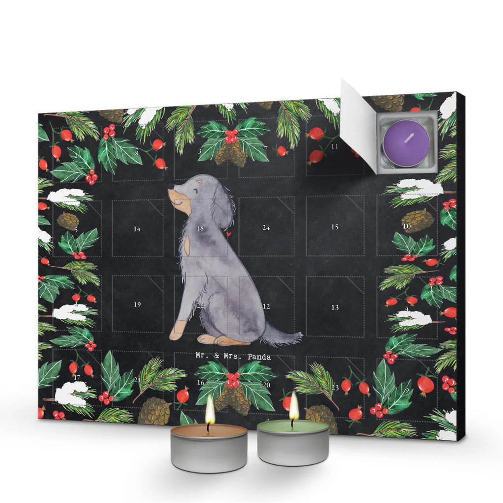 Scented candle advent calendar Gordon Setter Moment gift, animal lover, giving, dog breed, purebred dog, dog owner, puppy