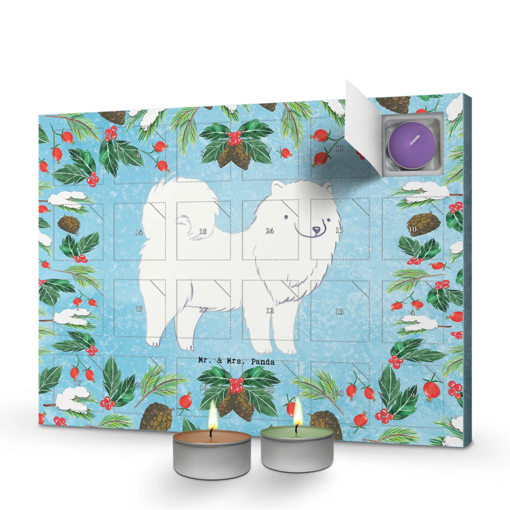 Scented candle advent calendar Samoyed moment gift, animal lover, giving, dog breed, purebred dog, dog owner, puppy