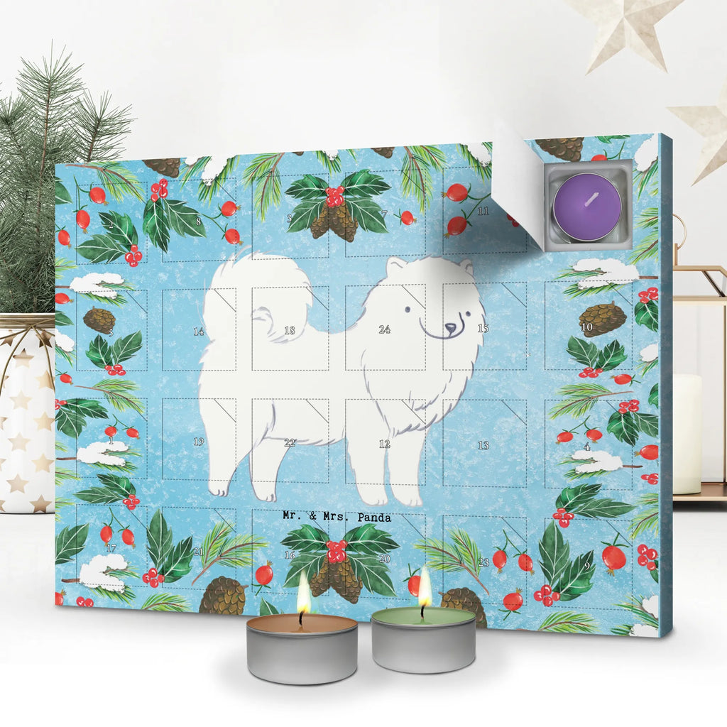 Scented candle advent calendar Samoyed moment gift, animal lover, giving, dog breed, purebred dog, dog owner, puppy