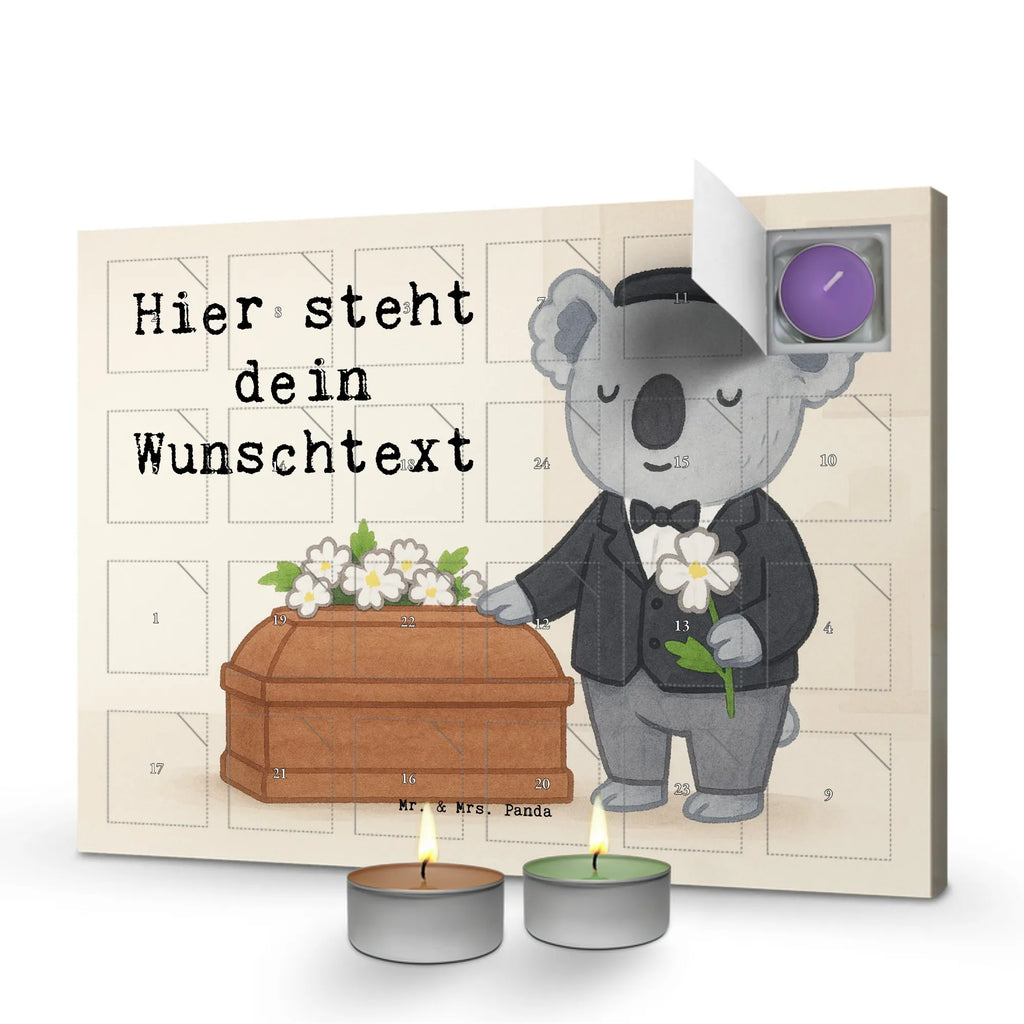 Personalisierter Duftkerzen Adventskalender Bestatter Leidenschaft Design Personalisierter Duftkerzen Adventskalender, Geschenk, Schenken, Jubiläum, Danke, Dankeschön, Beruf, Ausbildung, Abschied, Rente, Kollege, Kollegin, Arbeitskollege, Mitarbeiter, Firma