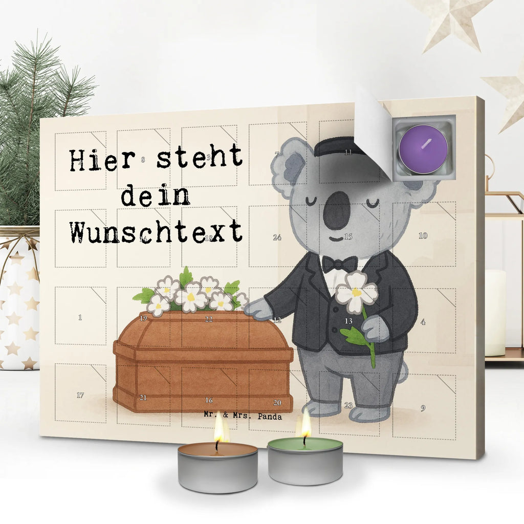 Personalisierter Duftkerzen Adventskalender Bestatter Leidenschaft Design Personalisierter Duftkerzen Adventskalender, Geschenk, Schenken, Jubiläum, Danke, Dankeschön, Beruf, Ausbildung, Abschied, Rente, Kollege, Kollegin, Arbeitskollege, Mitarbeiter, Firma