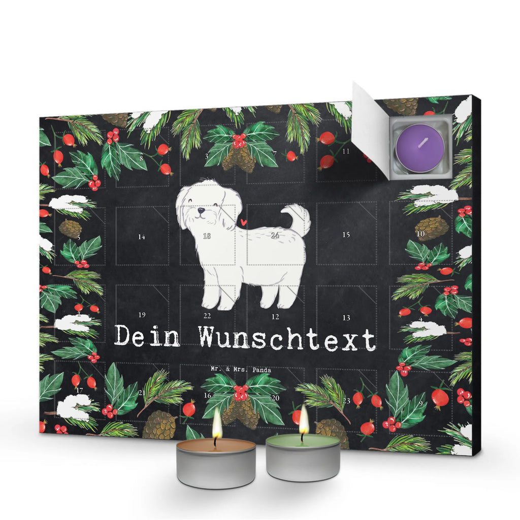 Personalisierter Duftkerzen Adventskalender Malteser Moment Personalisierter Duftkerzen Adventskalender, Geschenk, Schenken, Hund, Hunderasse, Rassehund, Hundebesitzer, Tierfreund, Welpe, Malteser