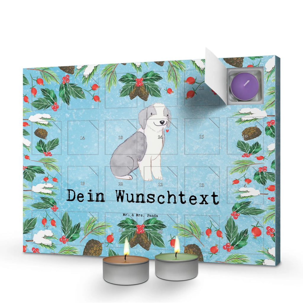 Personalisierter Duftkerzen Adventskalender Bearded Collie Moment Personalisierter Duftkerzen Adventskalender, Geschenk, Schenken, Hund, Hunderasse, Rassehund, Hundebesitzer, Tierfreund, Welpe, Britischer Hütehund, Bearded Collie