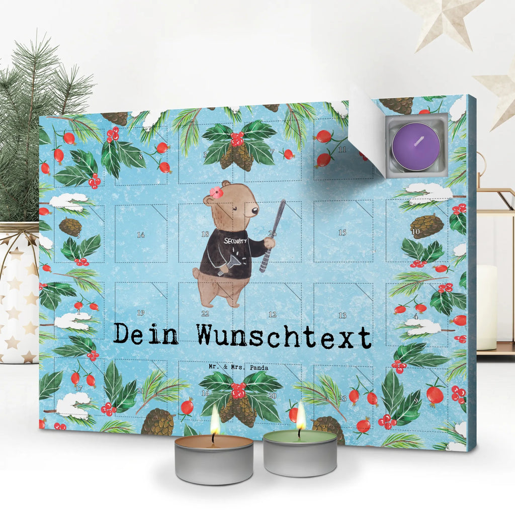 Personalisierter Duftkerzen Adventskalender Security Mitarbeiterin Leidenschaft Personalisierter Duftkerzen Adventskalender, Geschenk, Schenken, Jubiläum, Danke, Dankeschön, Beruf, Ausbildung, Abschied, Rente, Kollege, Kollegin, Arbeitskollege, Mitarbeiter, Firma