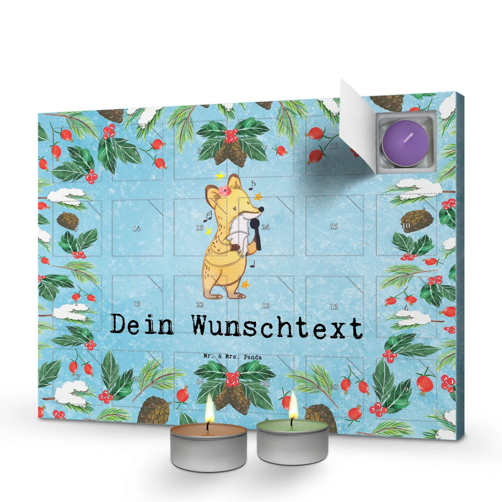 Personalisierter Duftkerzen Adventskalender Sängerin Leidenschaft Personalisierter Duftkerzen Adventskalender, Geschenk, Schenken, Jubiläum, Danke, Dankeschön, Beruf, Ausbildung, Abschied, Rente, Kollege, Kollegin, Arbeitskollege, Mitarbeiter, Firma